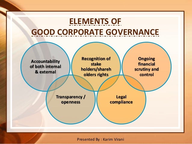 importance of corporate governance essay elements of good governance